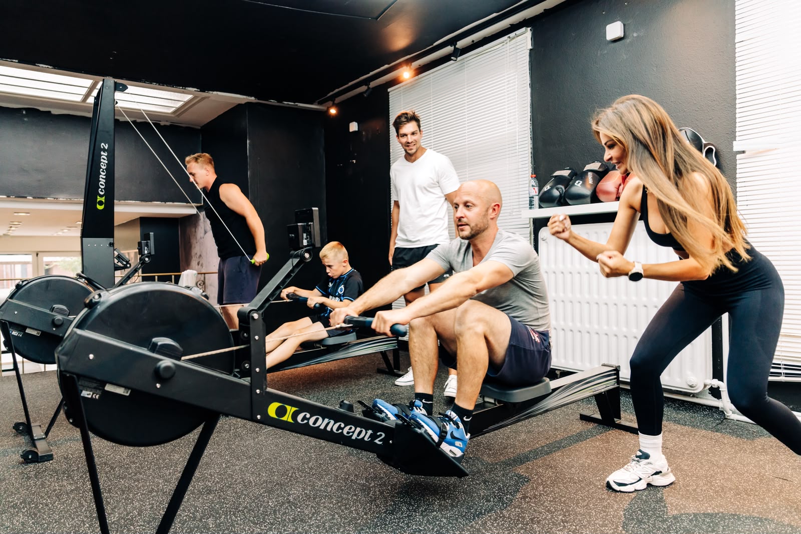 Roeimachine groepstraining